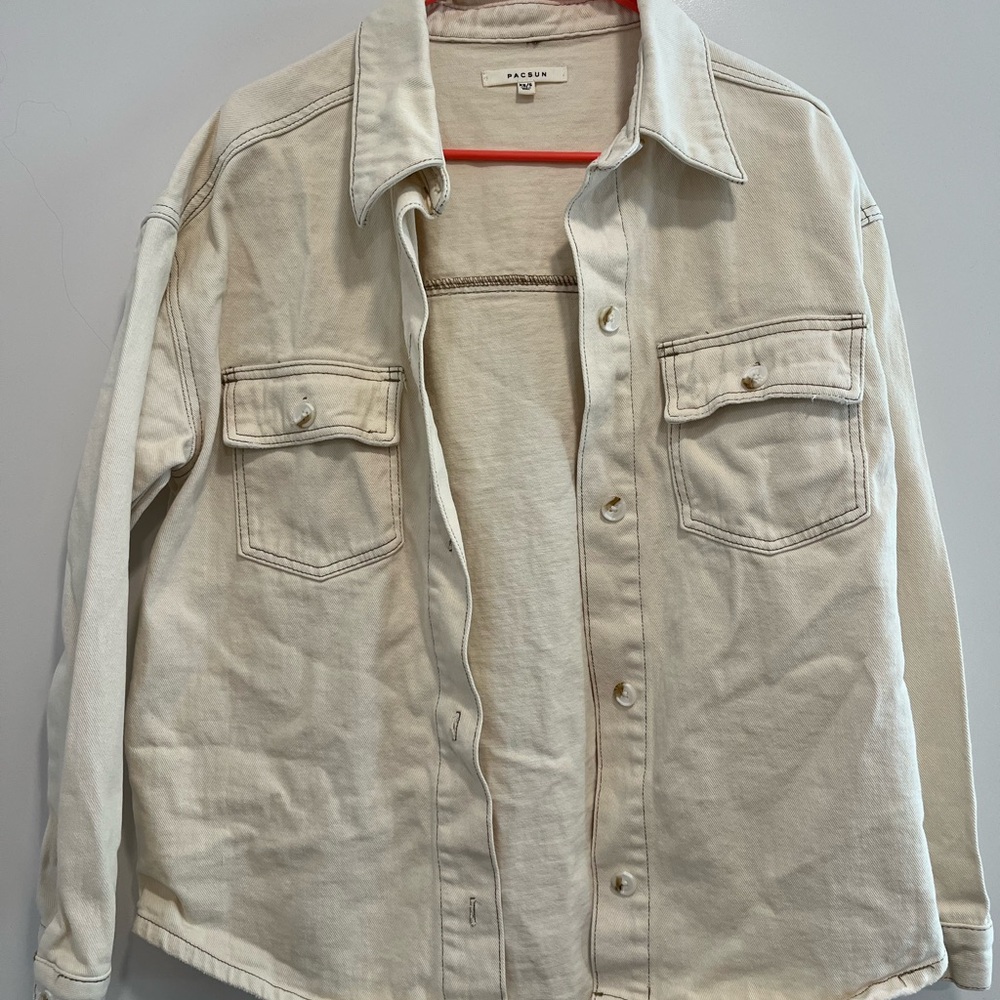 PacSun Cream Shacket